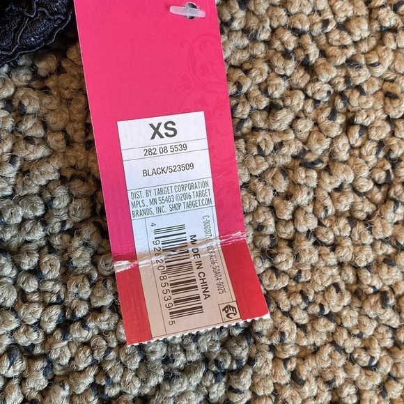 Xhilaration Black Eyelet Dress Women’s Size XS w/ Adjustable Straps - Picture 4 of 6